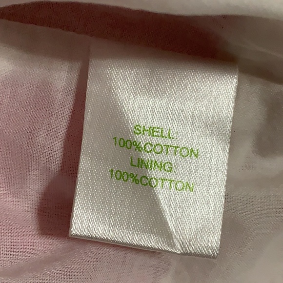 Lilly Pulitzer Dress Strapless Pink and White Appliqué Size 6 - Picture 11 of 12